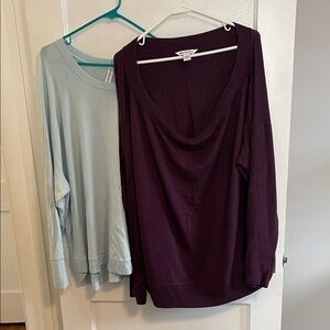 Athleta Bundle of 2 Lightweight Sweatshirts